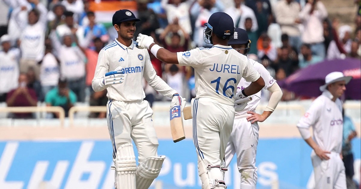 Shubhman Gill Dhruv Jurel batting test