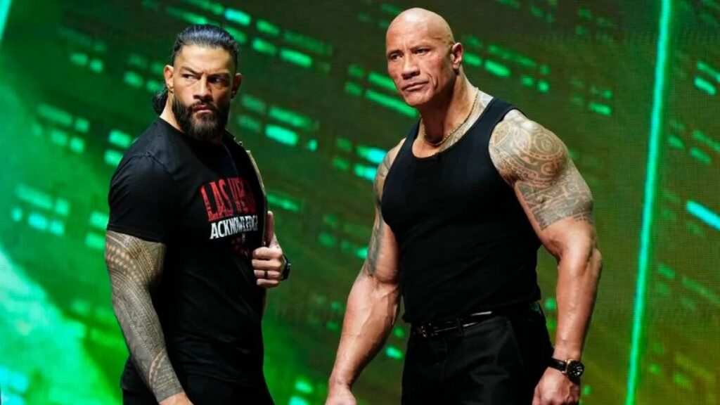 how are roman reigns and the rock related